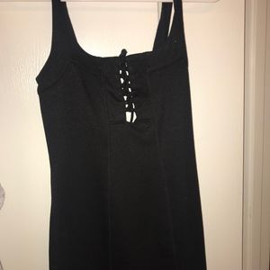 Lace Up Bodycon Dress
